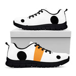 Snowman Face Print Black Sneakers