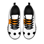 Snowman Face Print Black Sneakers