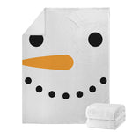 Snowman Face Print Blanket