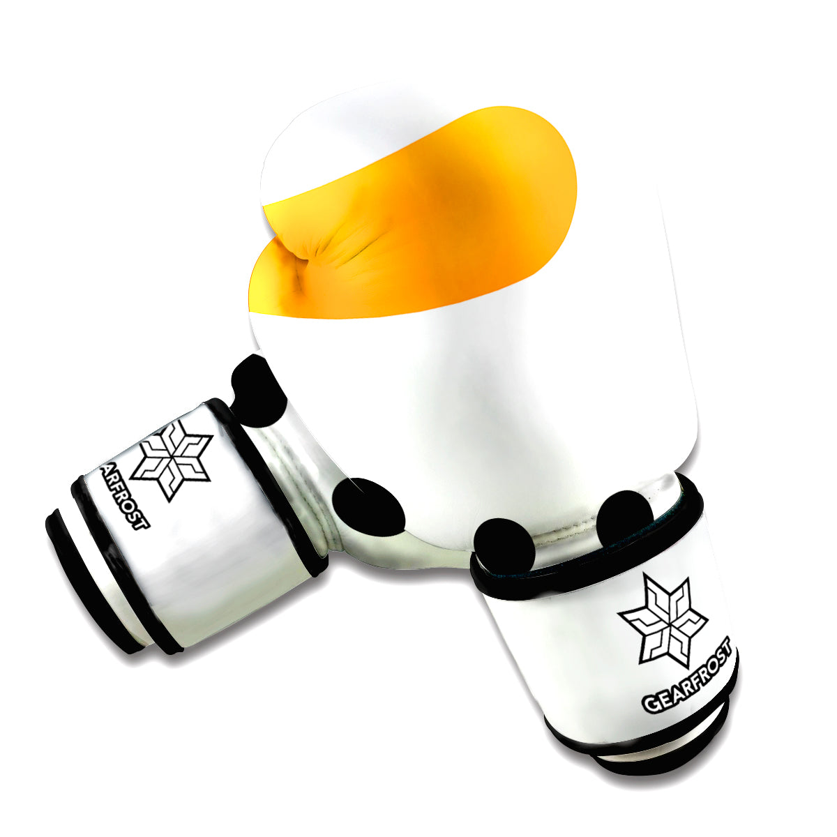 Snowman Face Print Boxing Gloves