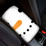 Snowman Face Print Car Center Console Cover