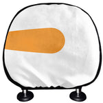 Snowman Face Print Car Headrest Covers