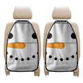 Snowman Face Print Car Seat Organizers