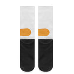 Snowman Face Print Crew Socks