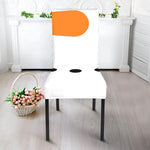 Snowman Face Print Dining Chair Slipcover
