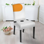 Snowman Face Print Dining Chair Slipcover