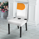 Snowman Face Print Dining Chair Slipcover