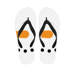 Snowman Face Print Flip Flops