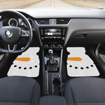 Snowman Face Print Front and Back Car Floor Mats