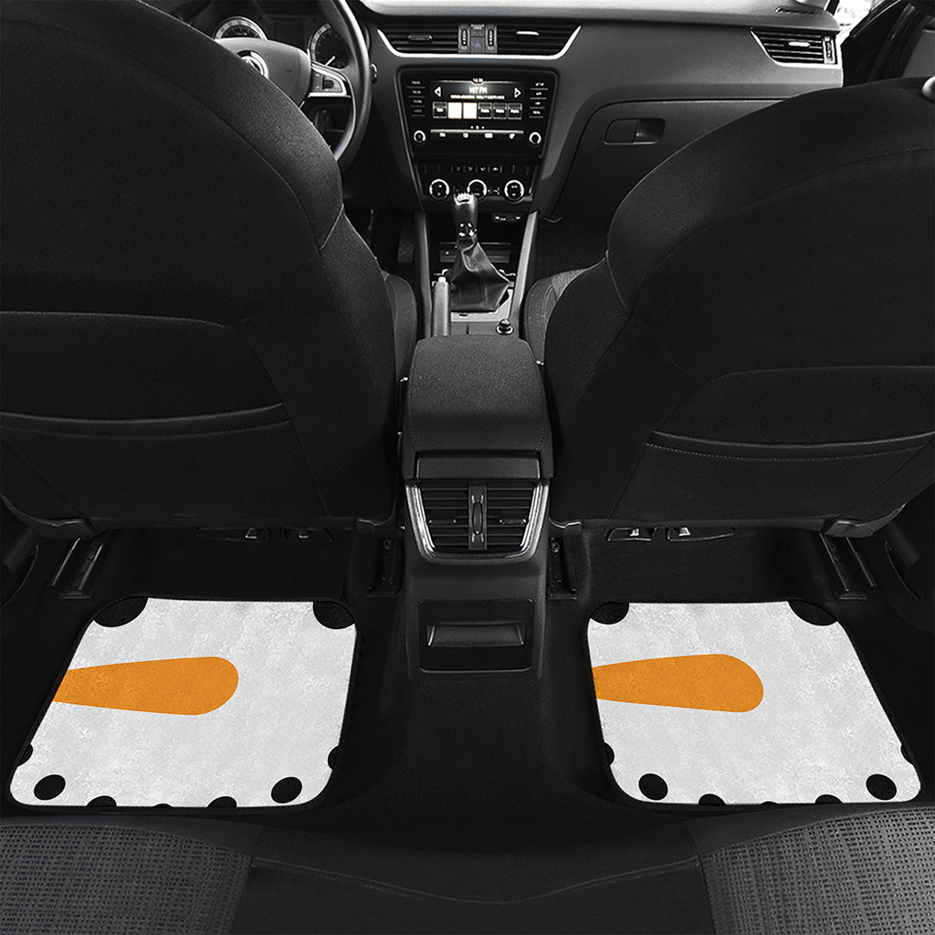 Snowman Face Print Front and Back Car Floor Mats