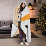 Snowman Face Print Hooded Blanket