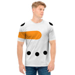 Snowman Face Print Men's T-Shirt