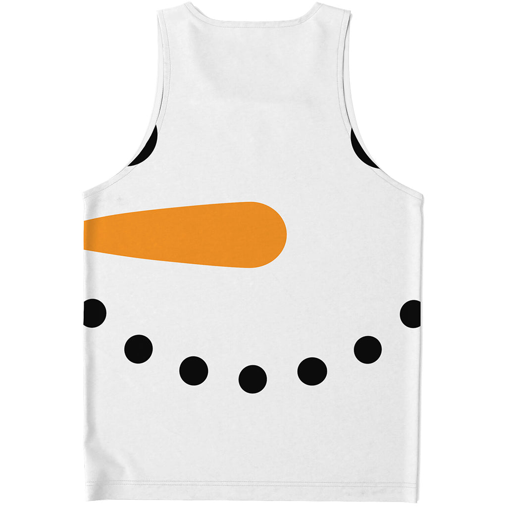 Snowman Face Print Men's Tank Top