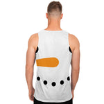 Snowman Face Print Men's Tank Top