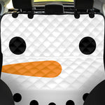 Snowman Face Print Pet Car Back Seat Cover