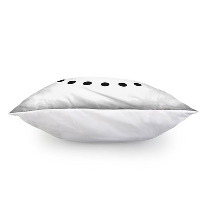 Snowman Face Print Pillow Cover