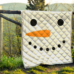 Snowman Face Print Quilt