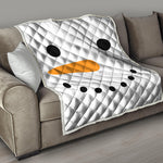 Snowman Face Print Quilt