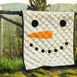 Snowman Face Print Quilt