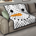 Snowman Face Print Quilt