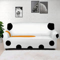 Snowman Face Print Sofa Cover