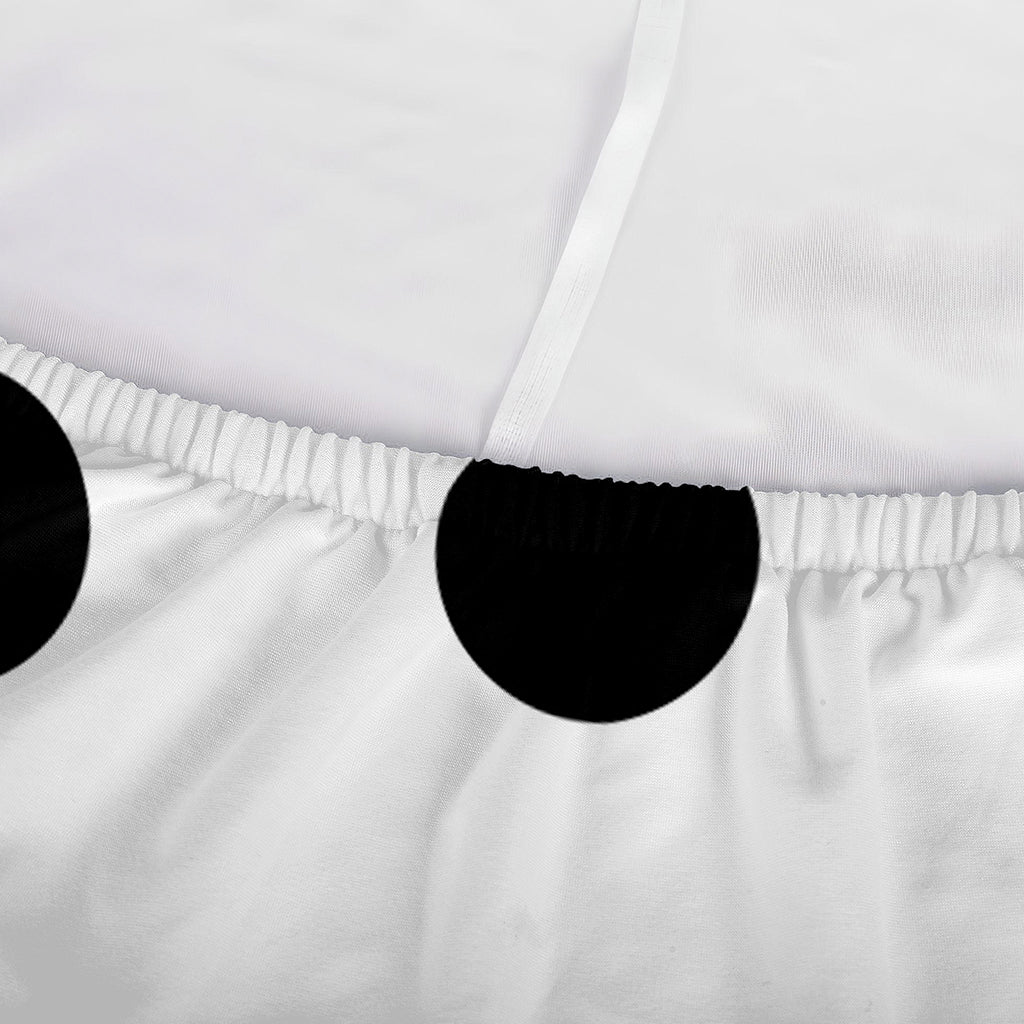 Snowman Face Print Sofa Cover