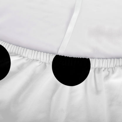 Snowman Face Print Sofa Cover