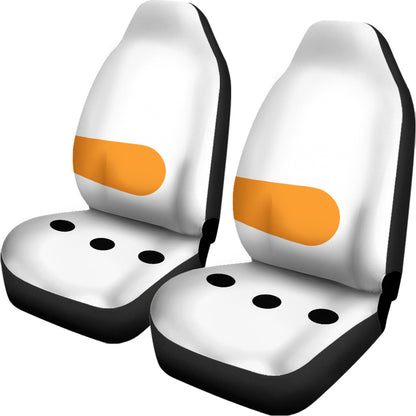 Snowman Face Print Universal Fit Car Seat Covers