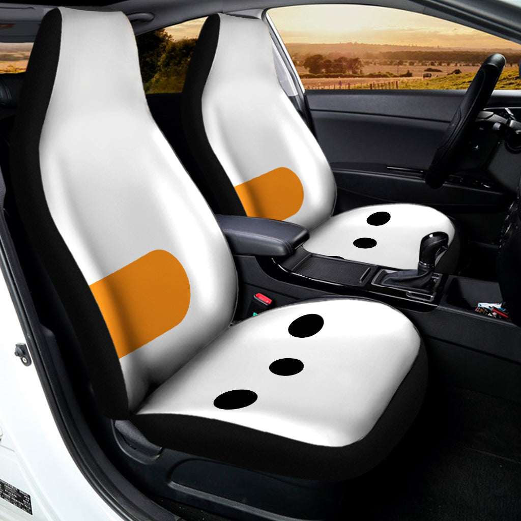 Snowman Face Print Universal Fit Car Seat Covers