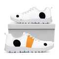 Snowman Face Print White Running Shoes