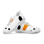Snowman Face Print White Sneakers