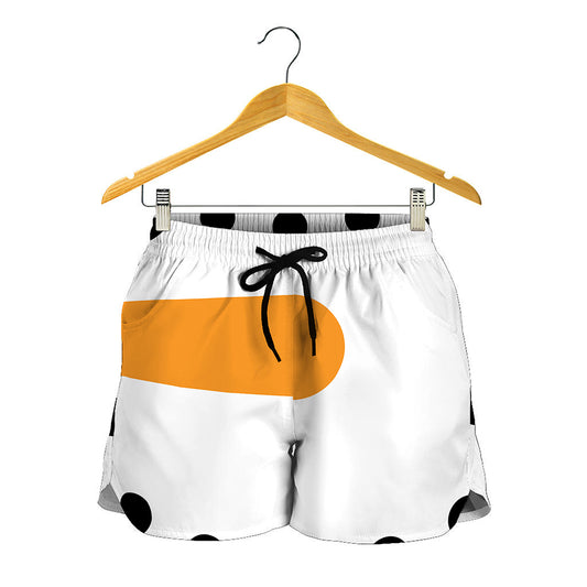 Snowman Face Print Women's Shorts