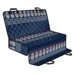 Snowman Knitted Pattern Print Pet Car Back Seat Cover