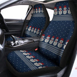 Snowman Knitted Pattern Print Universal Fit Car Seat Covers