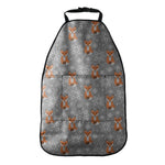 Snowy Fox Knitted Pattern Print Car Seat Organizers