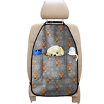 Snowy Fox Knitted Pattern Print Car Seat Organizers