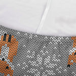 Snowy Fox Knitted Pattern Print Sofa Cover