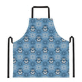 Snowy Penguin Knitted Pattern Print Apron