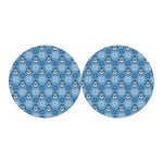 Snowy Penguin Knitted Pattern Print Car Coasters