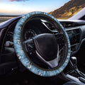 Snowy Penguin Knitted Pattern Print Car Steering Wheel Cover