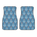 Snowy Penguin Knitted Pattern Print Front Car Floor Mats