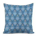 Snowy Penguin Knitted Pattern Print Pillow Cover