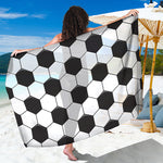 Soccer Ball Print Beach Sarong Wrap