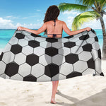 Soccer Ball Print Beach Sarong Wrap