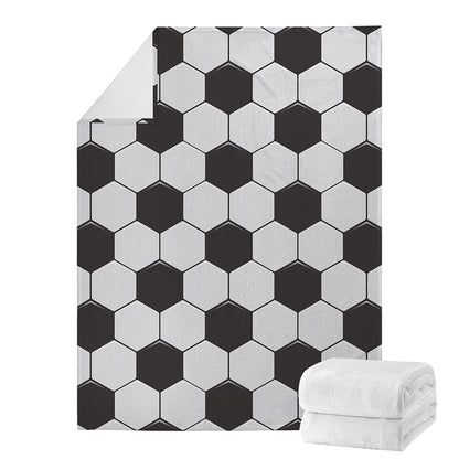 Soccer Ball Print Blanket