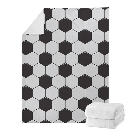 Soccer Ball Print Blanket