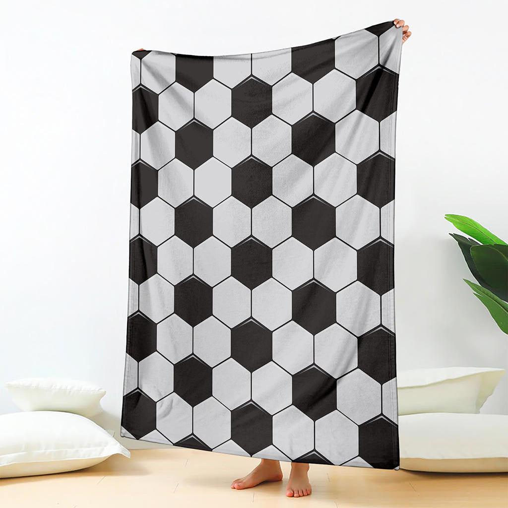 Soccer Ball Print Blanket