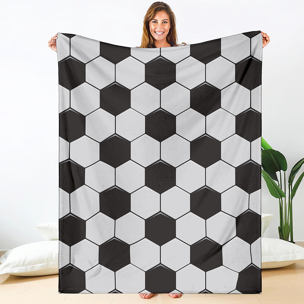 Soccer Ball Print Blanket