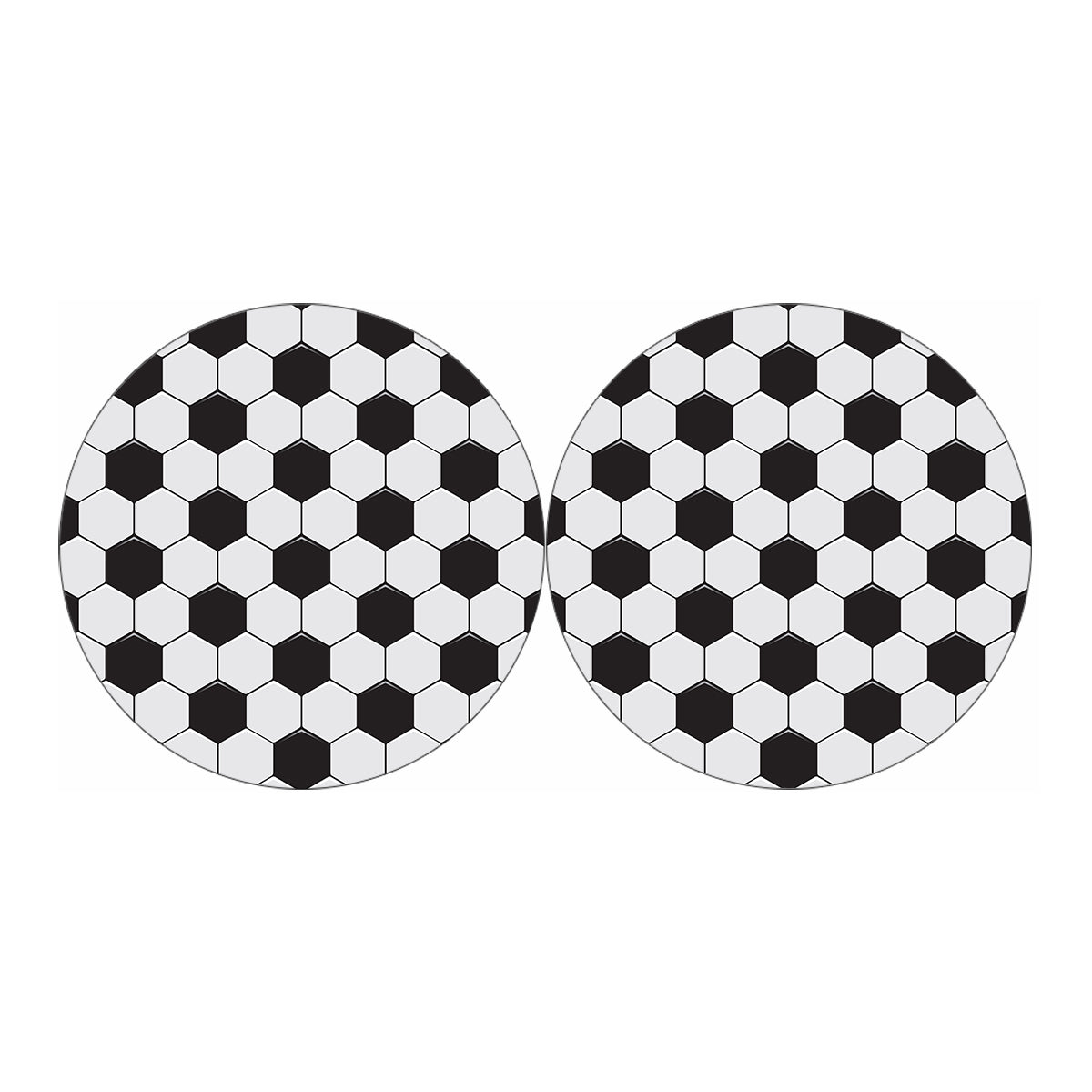 Soccer Ball Print Car Coasters
