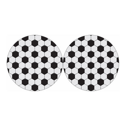 Soccer Ball Print Car Coasters